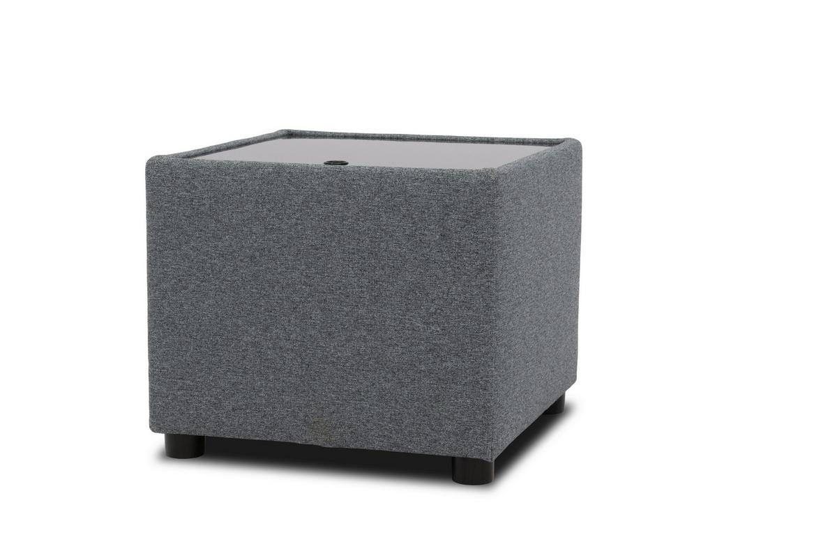 Sitzbox Looks Iii - Dunkelgrau/Schwarz, Design, Textil (45/47/45cm) - LOOKS by W.Joop