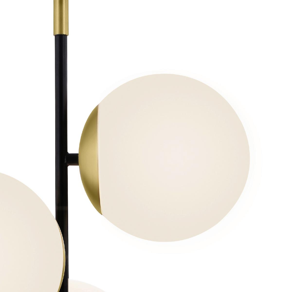 Pendelleuchte Nostalgia - Goldfarben/Schwarz, Trend, Glas/Metall (33,3/43/33,3cm) - MAYTONI