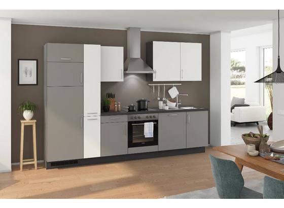 Küchenblock Turin 310 cm Arktisgrau/Weiß - Weiß/Grau, LIFESTYLE, Holzwerkstoff (310cm) - Qcina Küchenblock Turin 310 cm Arktisgrau/Weiß - Weiß/Grau, LIFESTYLE, Holzwerkstoff (310cm) - Qcina