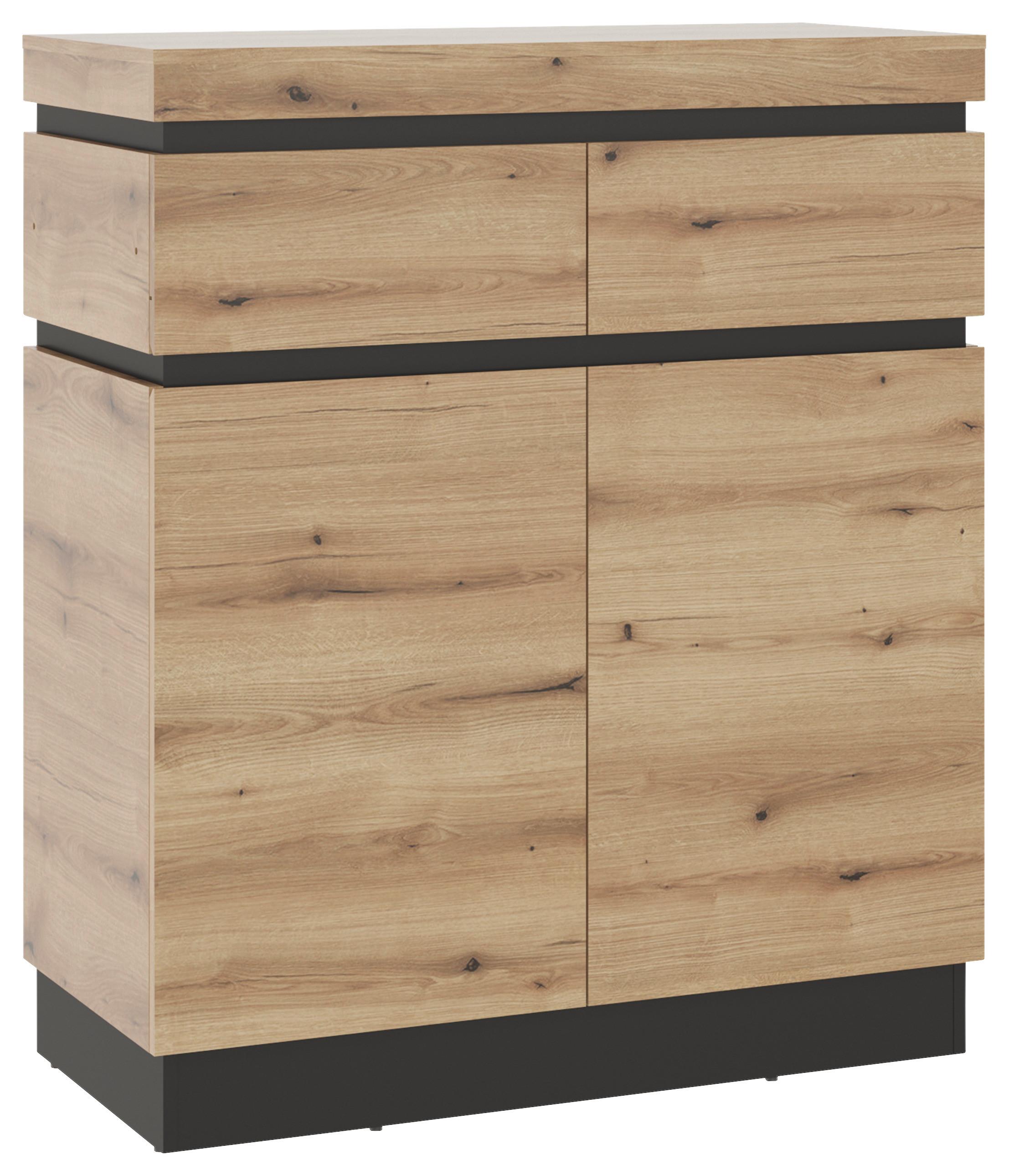 Kommode Corte Grau/Eiche Dekor B: 100,6 cm - Trend, Holzwerkstoff (100,6/117/45cm)