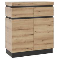 Kommode Corte Grau/Eiche Dekor B: 100,6 cm - Trend, Holzwerkstoff (100,6/117/45cm)