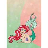 Fototapete Ariel Pastell - Rosa/Grün, Trend, Textil (200/280cm)