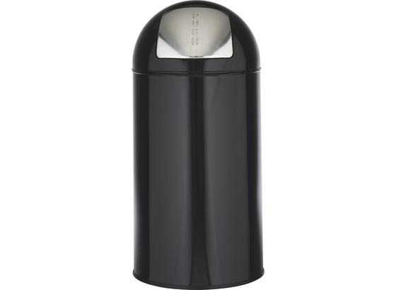 Odpadkový Kôš Push Can - L - čierna/farby zinku, kov (35/76cm) - Mömax modern living Odpadkový Kôš Push Can - L - čierna/farby zinku, kov (35/76cm) - Mömax modern living