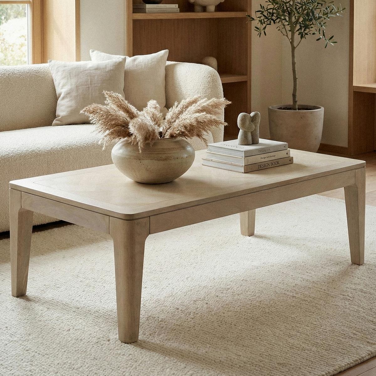 COUCHTISCH Weiß L: 120cm - Weiß, Design, Holz (120/60/40cm) - Livetastic