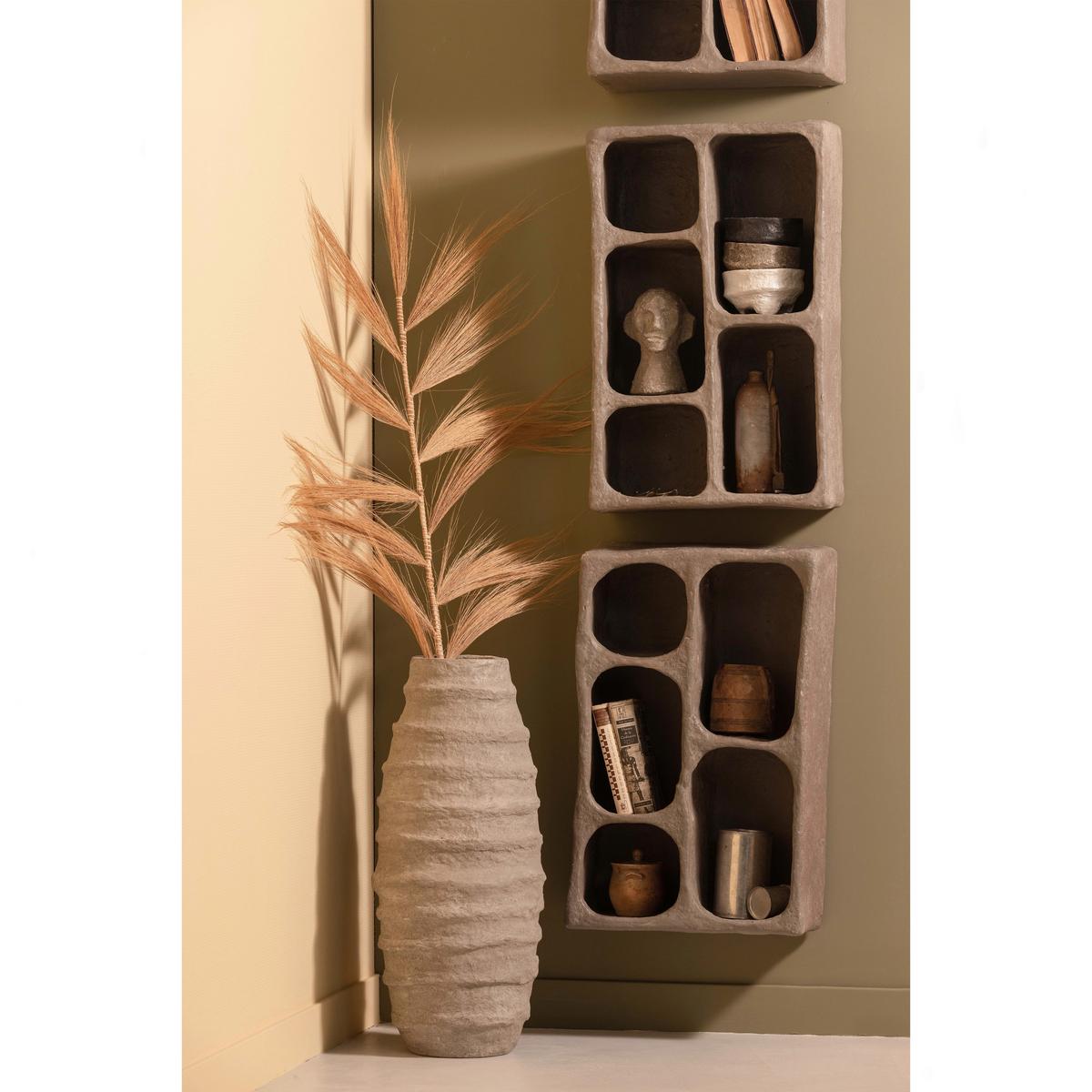 WANDREGAL Clay Grau B: 45cm - Grau, Design, Papier (45/70/23cm) - Livetastic