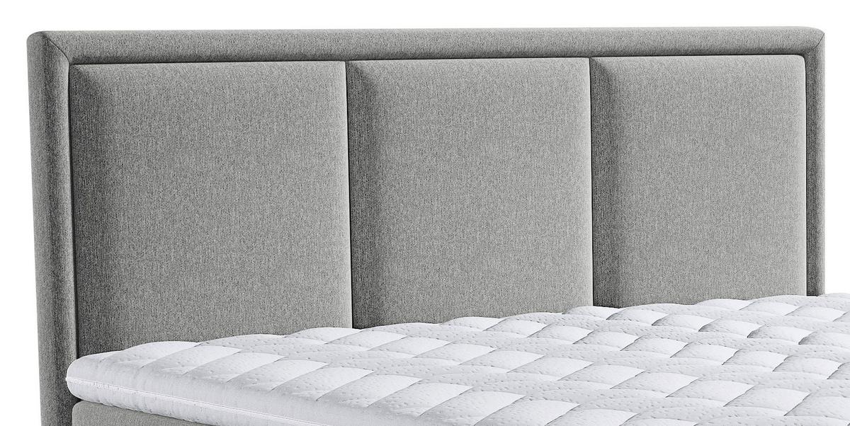 Boxspringbett Swing K - Taupe, Design, Textil (200/220cm) - MID.YOU