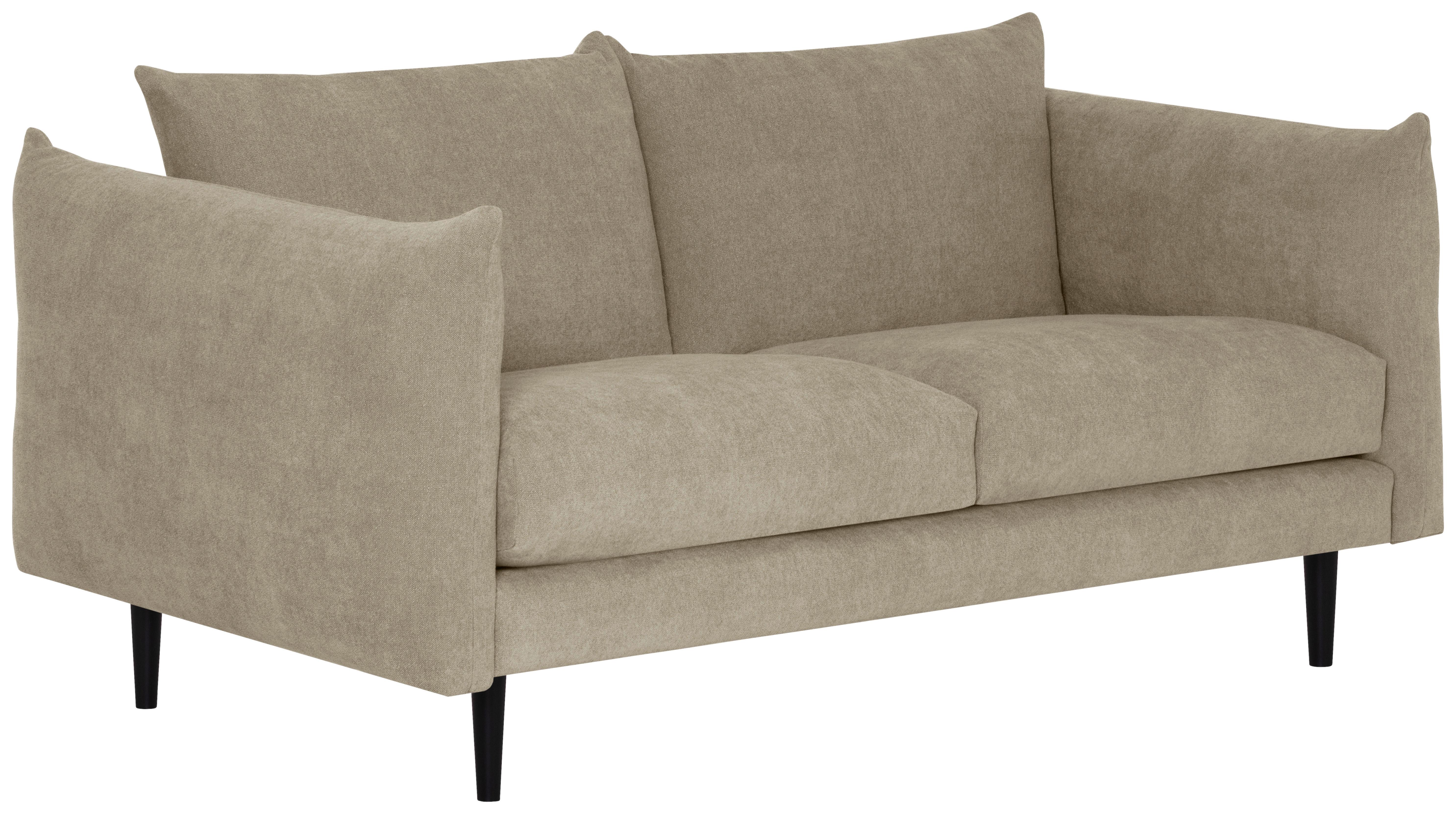 2,5-Sitzer Mysholm B: 193 cm Beige - Beige/Schwarz, KONVENTIONELL, Textil (193/86/102cm) - MID.YOU