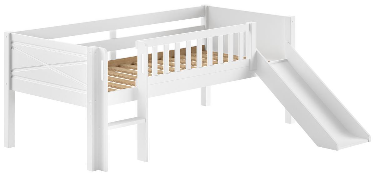 SPIELBETT Scott Weiß 90x200cm - Weiß, MODERN, Holz/Holzwerkstoff (90/200cm) - Vipack