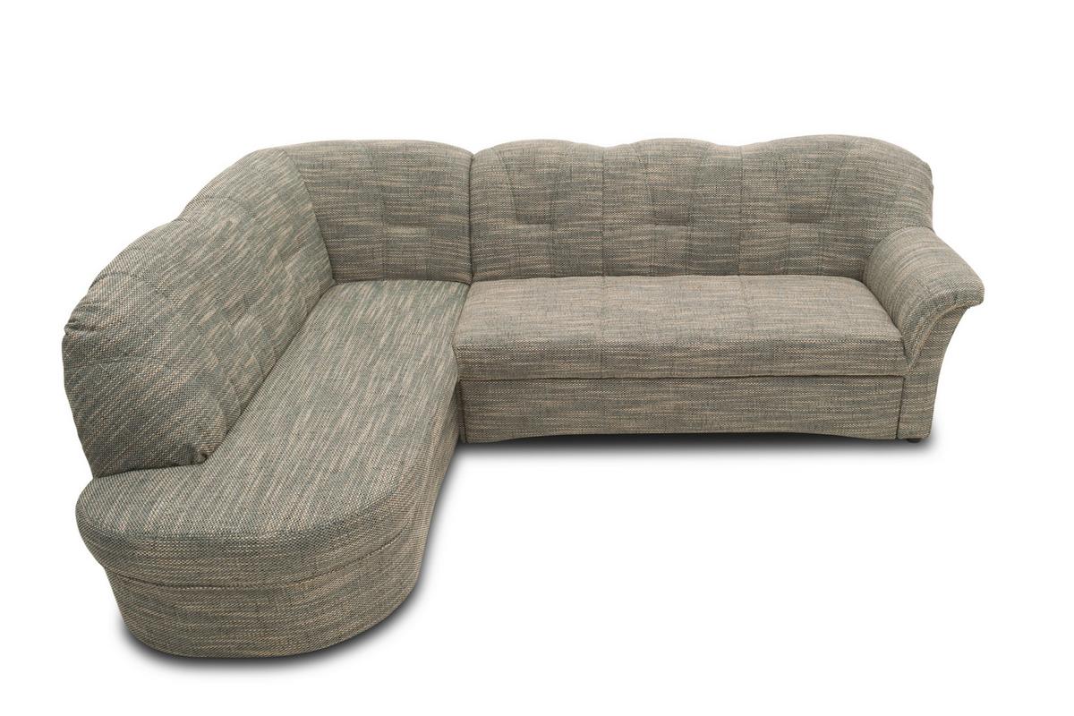 Ecksofa Mit Schlaffunktion Papenburg Grau/weiß - Schwarz/Weiß, KONVENTIONELL, Textil (180/243cm) - MID.YOU