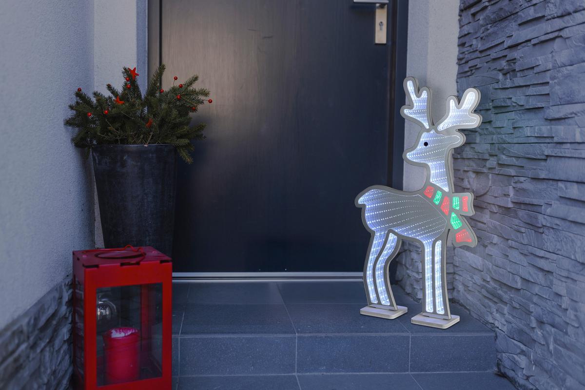 LED-Dekoleuchte Rudi - Chromfarben/Weiß, Basics, Kunststoff (35/8/59cm) - James Wood