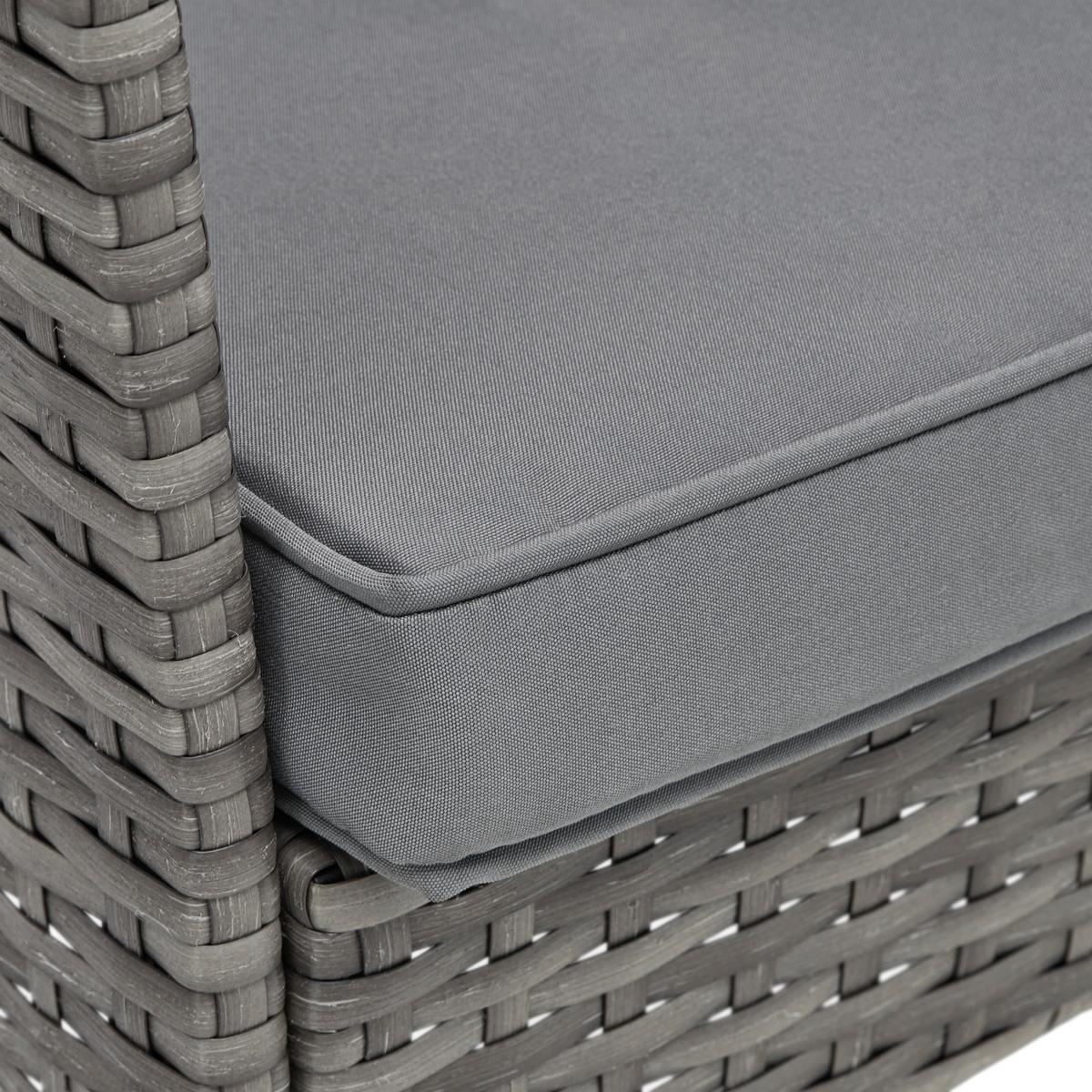 TERASOVÁ SEDACÍ SOUPRAVA PADUA - šedá/černá, Moderní, kov/textil - Mömax