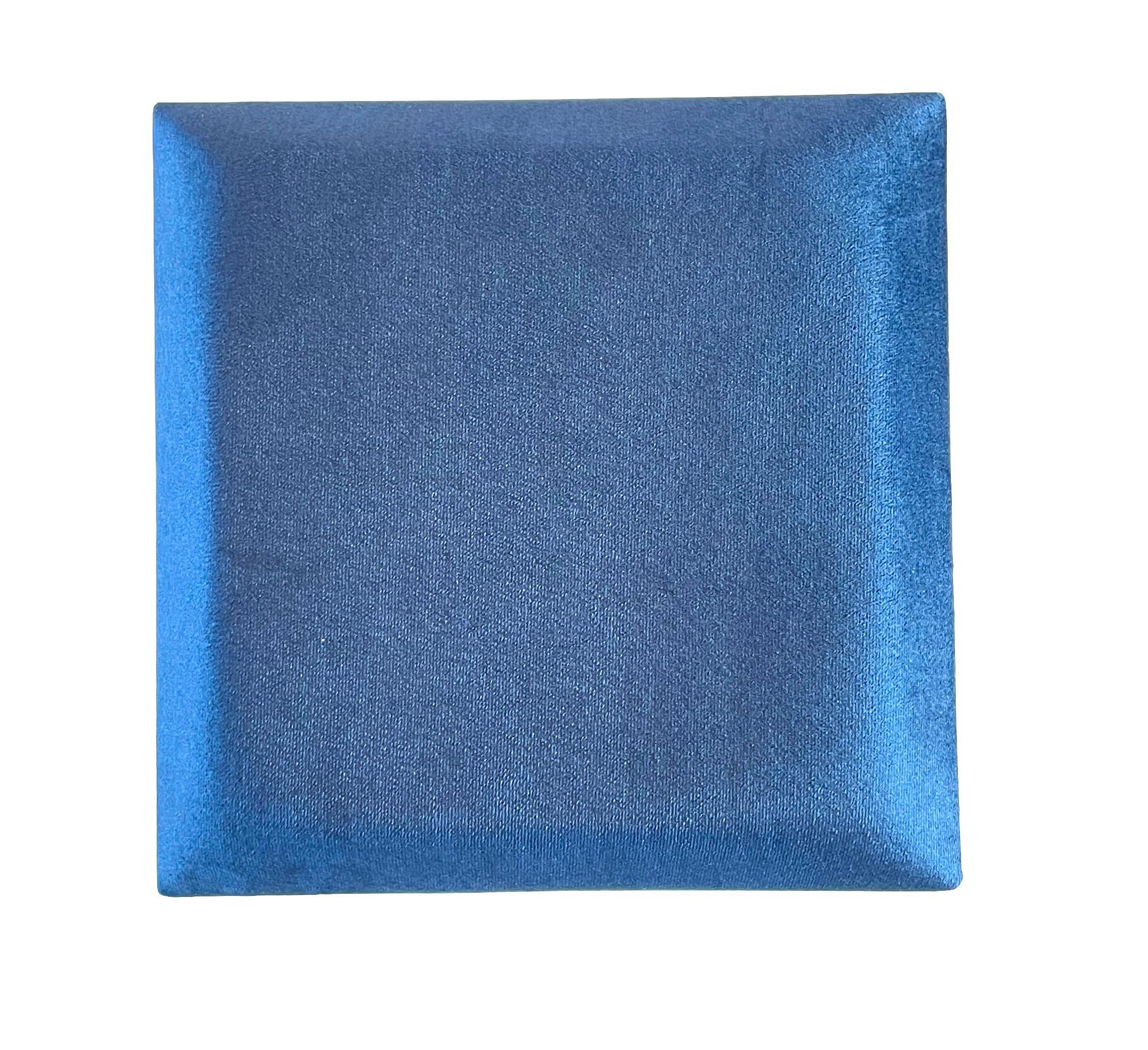 Wandpolster 2er-set 30x30 Cm Quadratisch, Dunkelblau