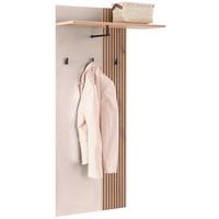 Garderobenpaneel Clever Eiche Dekor/Kaschmir B: 70cm - Kaschmir/Eichefarben, MODERN, Holzwerkstoff (70,1/139/26cm)