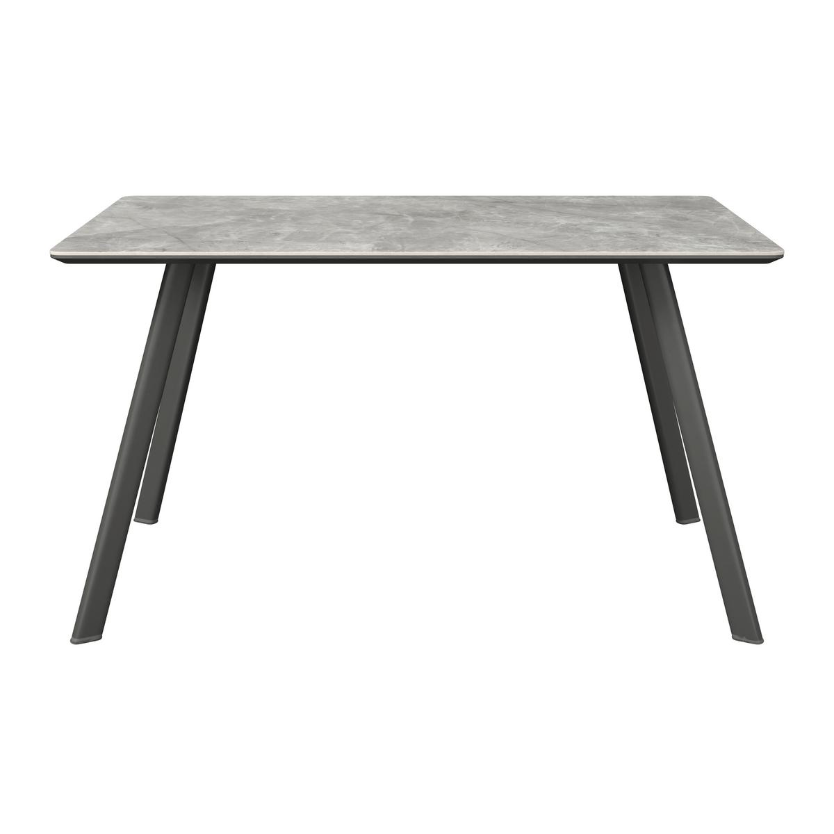 Esstisch George Mdf Grau Dekor, B: 120cm - Schwarz/Grau, Trend, Keramik/Holzwerkstoff (120/76/80cm)