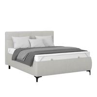 Polsterbett Zeni 140 - Champagner/Schwarz, KONVENTIONELL, Holz/Textil (140/200cm)