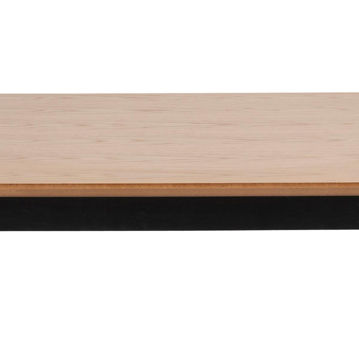 Esstisch Roxby 120x80 Cm Eiche Dekor/schwarz - Eichefarben/Schwarz, KONVENTIONELL, Holzwerkstoff (120/80/76cm) - Livetastic