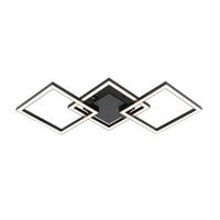 STROPNÉ LED SVIETIDLO RAUTA - čierna, Modern, plast (63/27,5/4,5cm) - Mömax