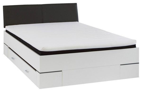 Bett mit Stauraum und ca. 140 cm Breite