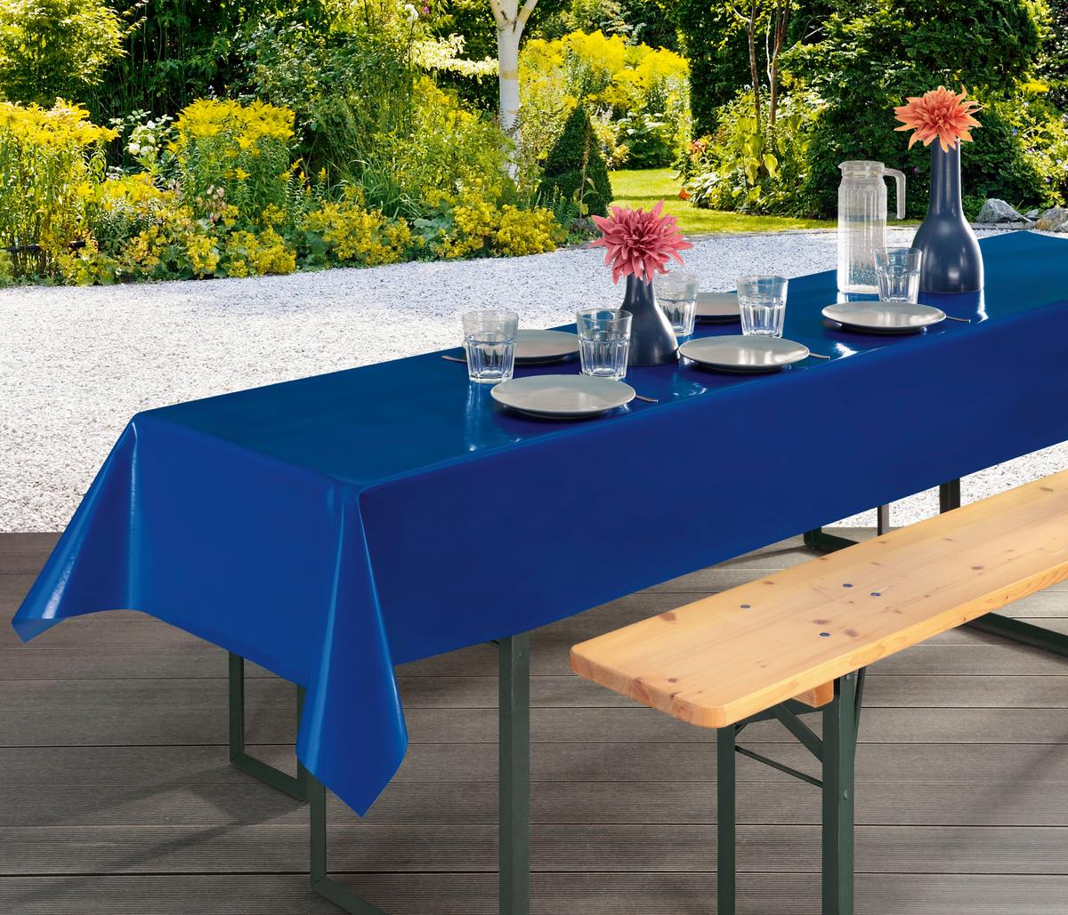 Tischdecke Party - Gelb/Rot, LIFESTYLE, Kunststoff (100/250cm)