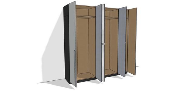 Kleiderschrank Unit 5trg, Maxihöhe - KONVENTIONELL (227/242,2/58,3cm) - Ondega