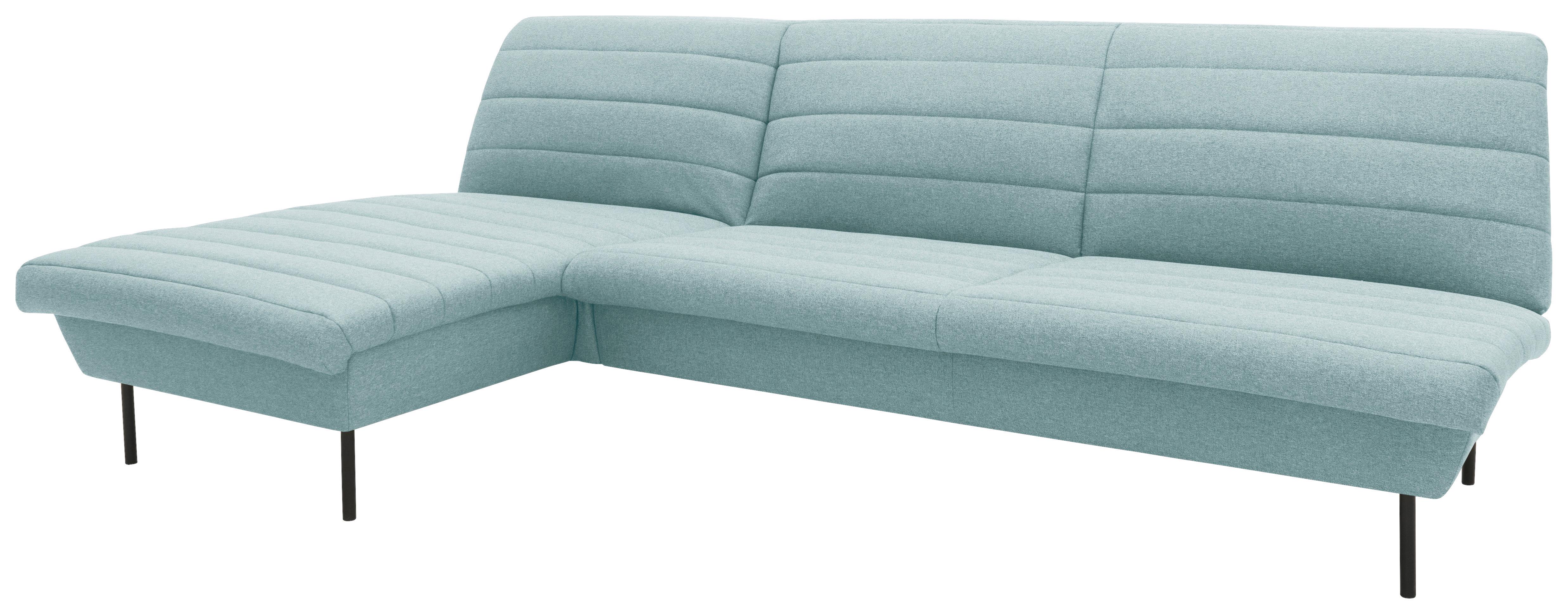 Ecksofa Looks Ix Mintgrau Webstoff - Mintgrau/Schwarz, Design, Textil (168/274cm) - LOOKS by W.Joop