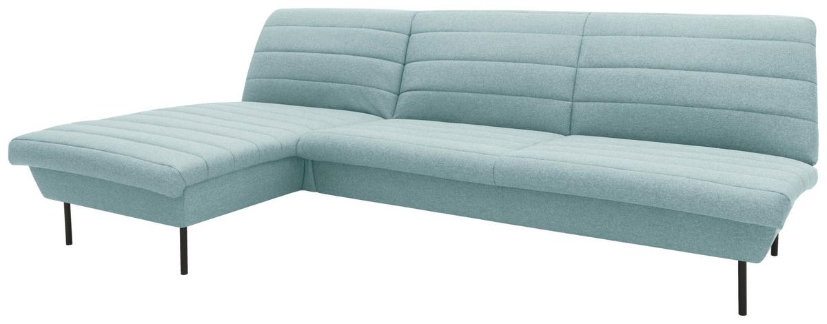 Ecksofa Looks Ix Mintgrau Webstoff - Mintgrau/Schwarz, Design, Textil (168/274cm) - LOOKS by W.Joop