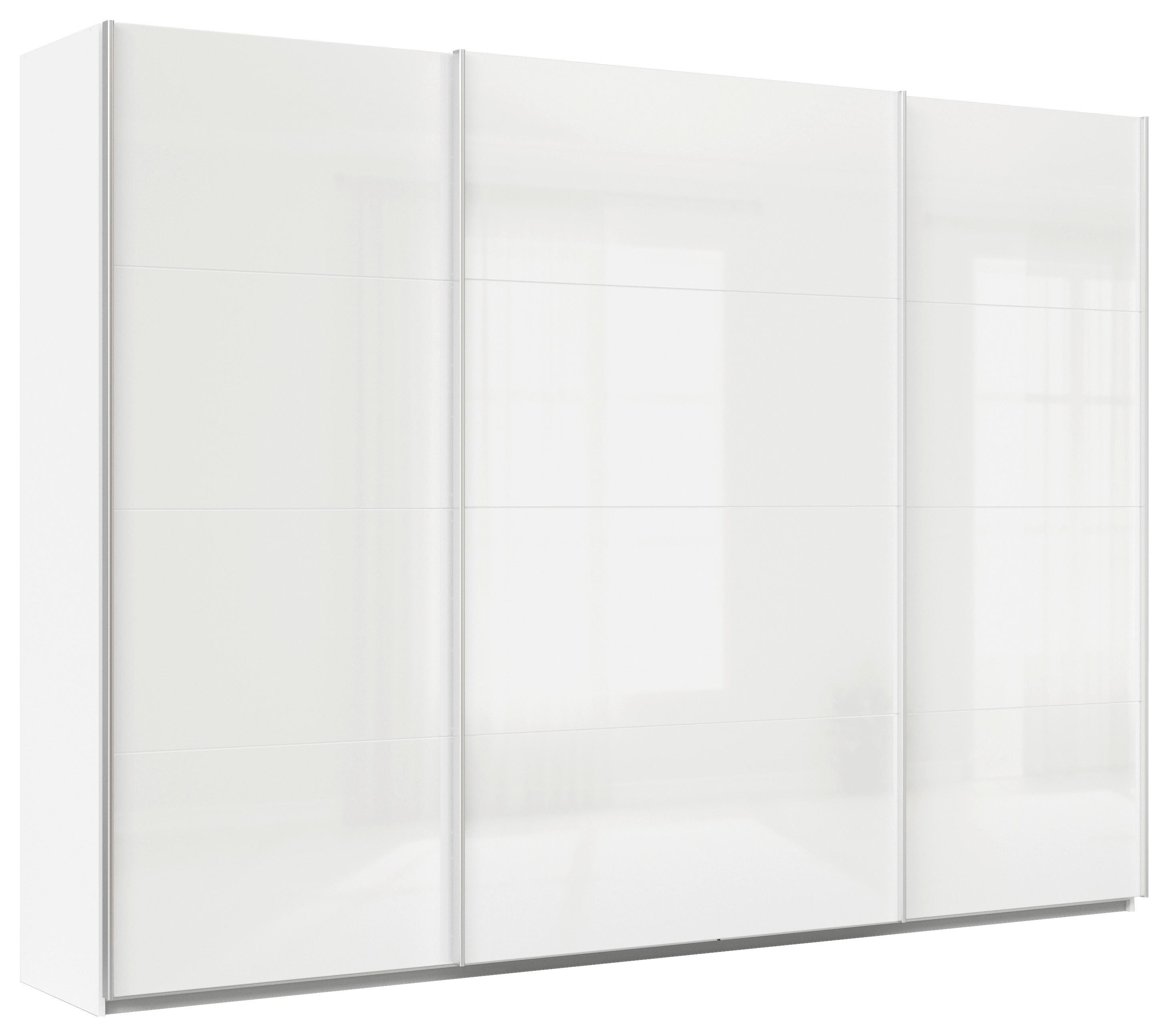Schwebetürenschrank Feldkirch 315 maxihöhe - Weiß Hochglanz/Weiß, MODERN, Holzwerkstoff (315/229/62cm)