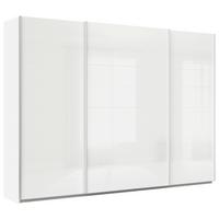 Tolóajtó Szekrény Feldkirch 315/229/62cm - magasfényű fehér/fehér, Modern, faalapú anyag (315/229/62cm)