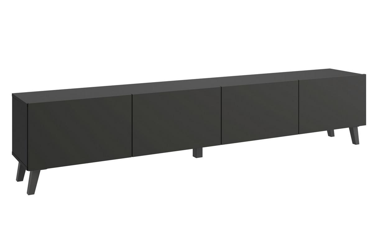 Lowboard Phuket 190 Schwarz B: 190 Cm - Schwarz, Design, Holz/Holzwerkstoff (190/40/32cm) - Livetastic