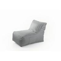Sitzsack-Lounge In- und Outdoor - Grau, Basics, Kunststoff (90/55/60cm)