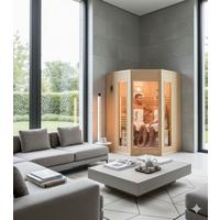 Sauna Lavrik 2 Sitzbänke - Tannenholzfarben, Basics, Holz (200/200/200cm)