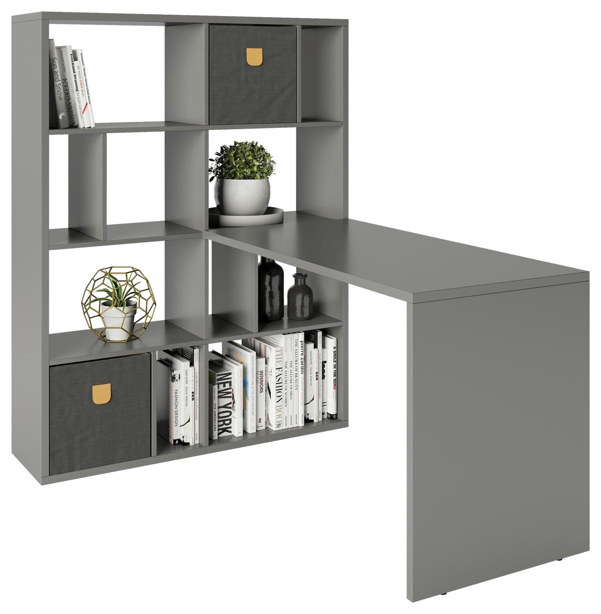 Regal Fortuna - Grau, Basics, Holzwerkstoff (113/147/34cm) - MID.YOU