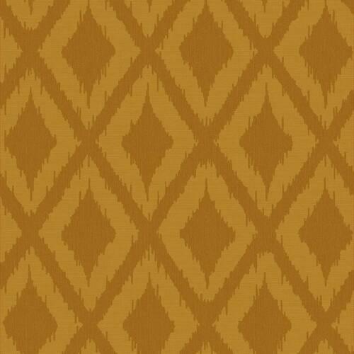 Vliestapete Ikat, Gelb - Gelb, Basics, Papier/Kunststoff (52/1005cm)