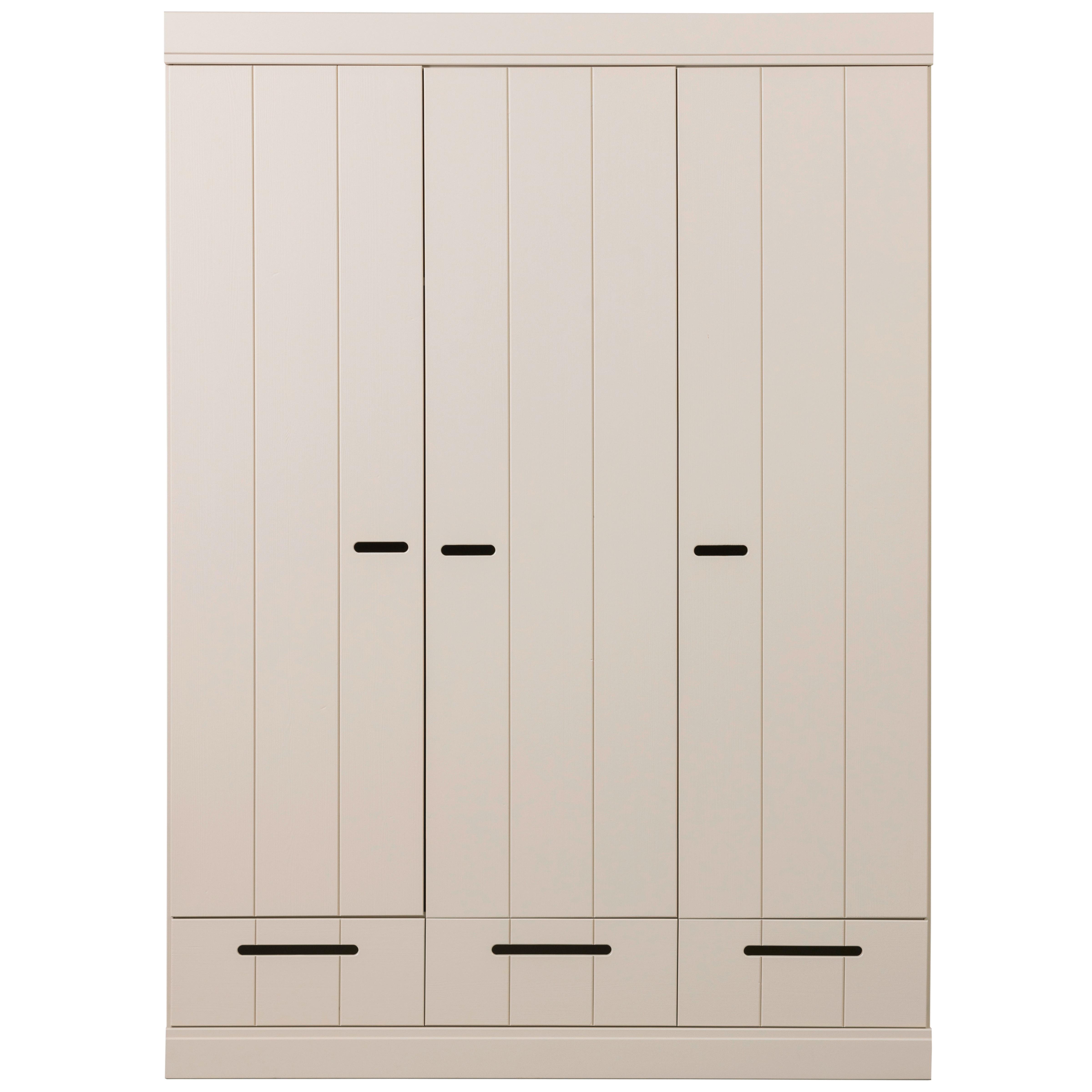 Drehtürenschrank Connect, Hellgrau B: 140 Cm - Hellgrau, Design, Holz (140/195/53cm) - Livetastic