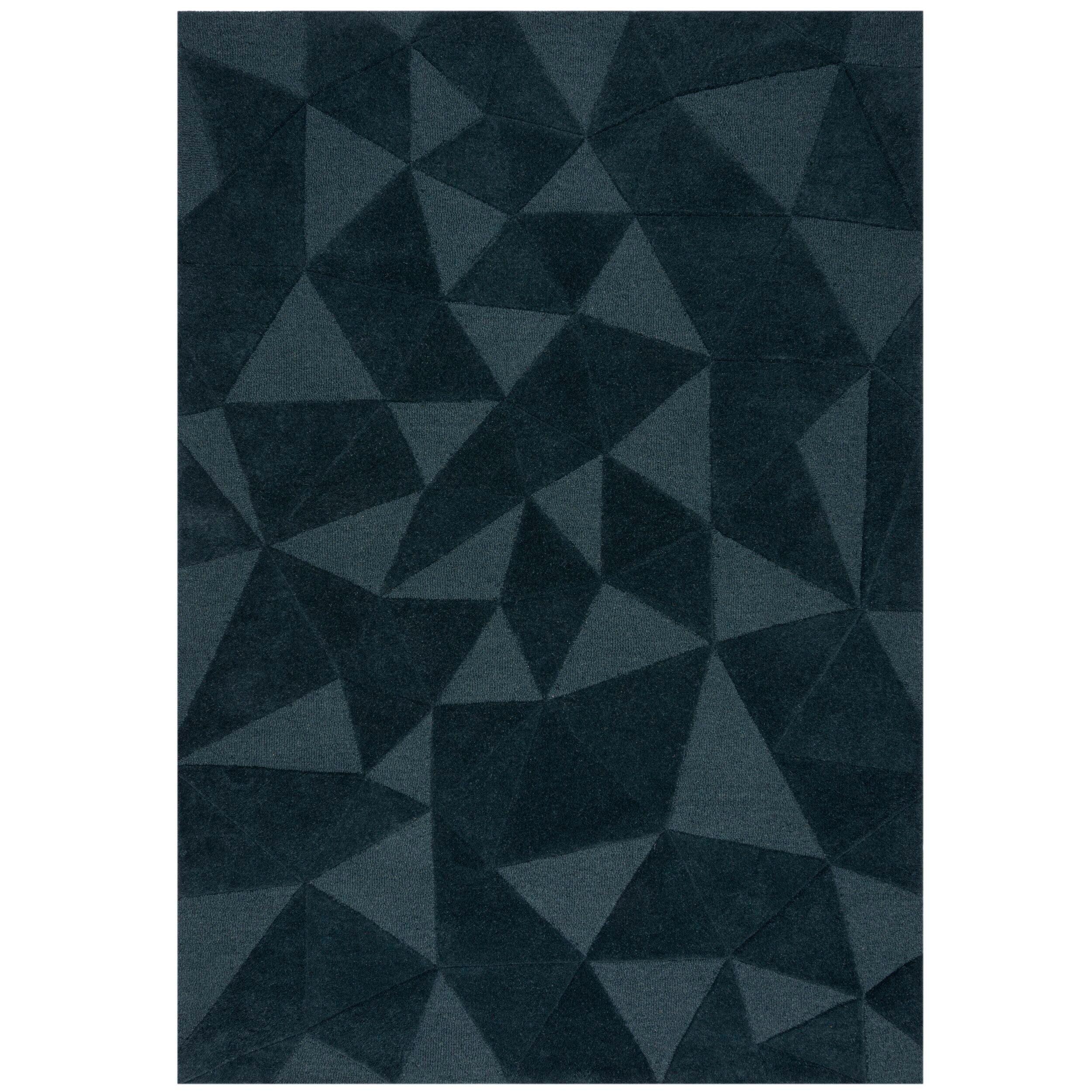 Wollteppich 503119373445 - Blau, Basics, Textil (120/170cm)