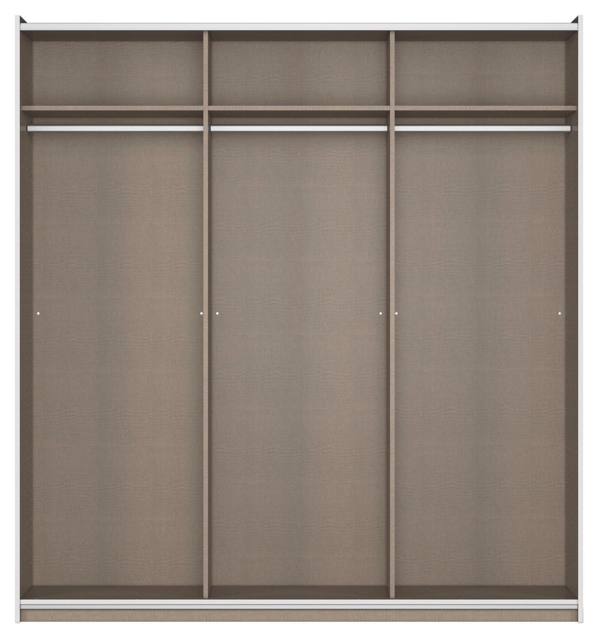 SCHWEBETÜRENSCHRANK Berny, Grau B: 196 cm - Grau, Trend, Holzwerkstoff (196/210/59cm) - Rauch Möbel