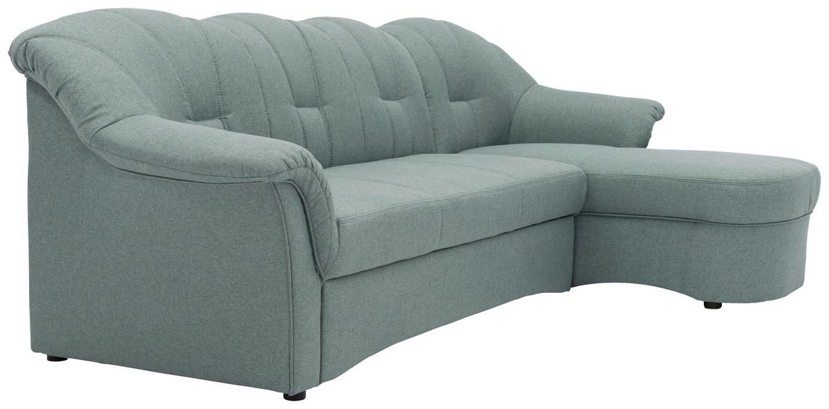 Ecksofa Mit Schlaffunktion Papenburg Hellblau - Schwarz/Hellblau, KONVENTIONELL, Textil (233/142cm) - MID.YOU