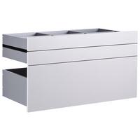 Schubladeneinsatz Unit Hellgrau B: 91 cm 3 Fächer - Hellgrau, MODERN, Holzwerkstoff (91/50,3/47cm) - Ondega