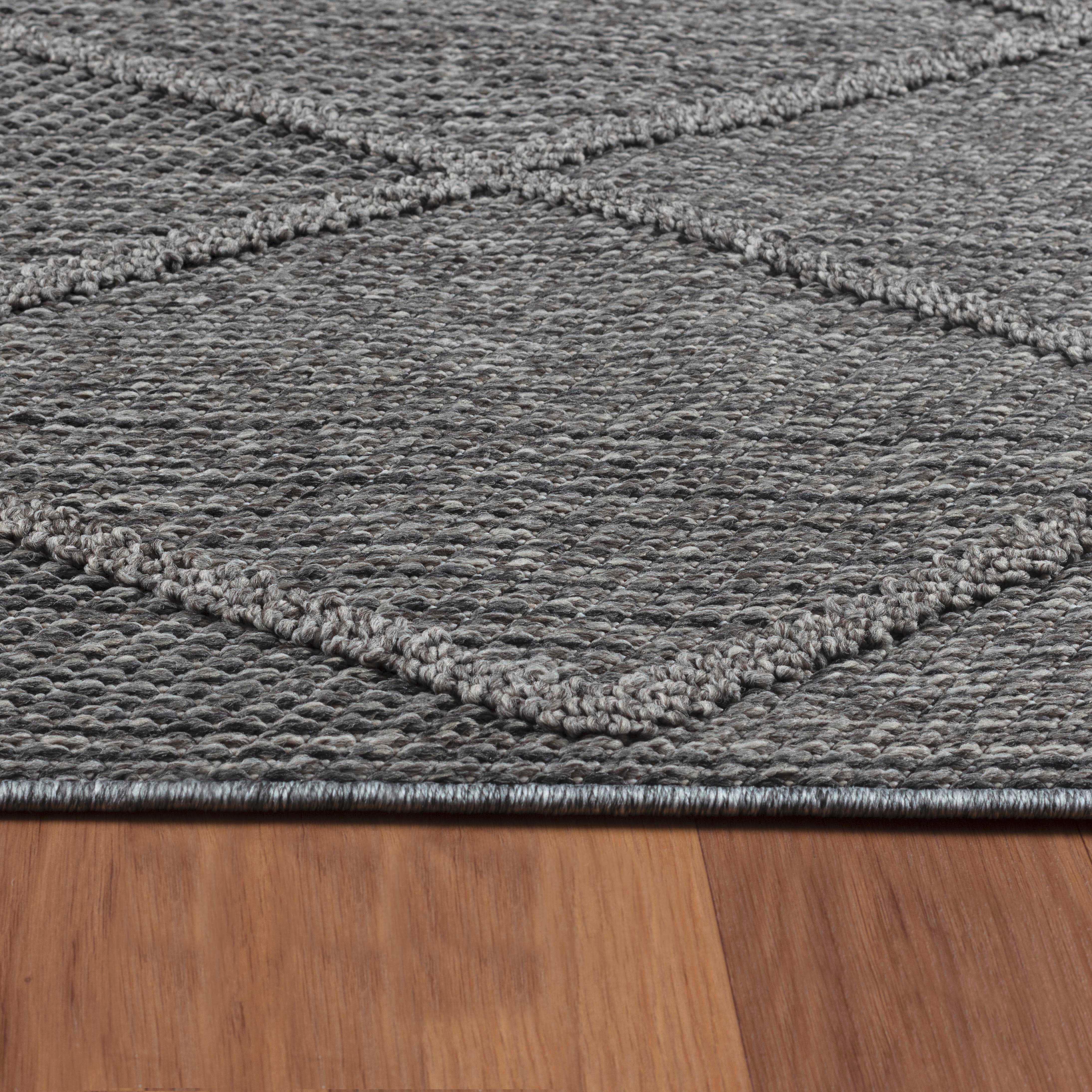 Läufer Patara - Grau, Design, Textil (80/250cm) - Novel