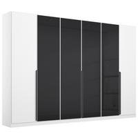 Drehtürenschrank Artemis 271 cm Anthrazit/Weiß - Anthrazit/Weiß, MODERN, Glas/Holzwerkstoff (271/210/54cm) - Rauch Möbel