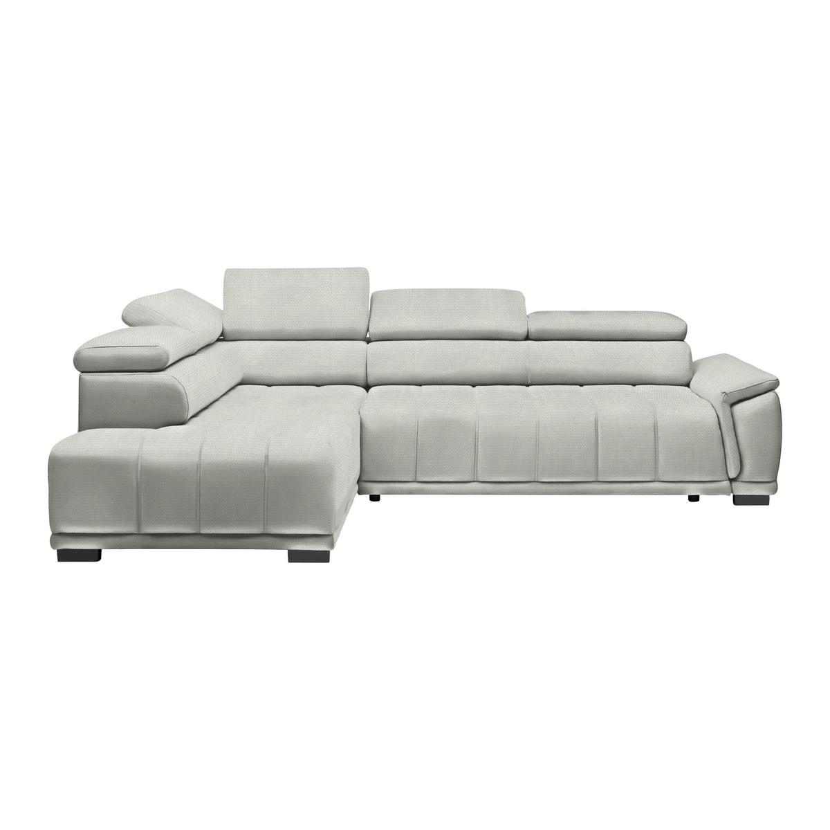 Rohová sedačka GRINALDI, levá, písková - černá/pískové barvy, Moderní, textil/plast (206/283cm) - Premium Living