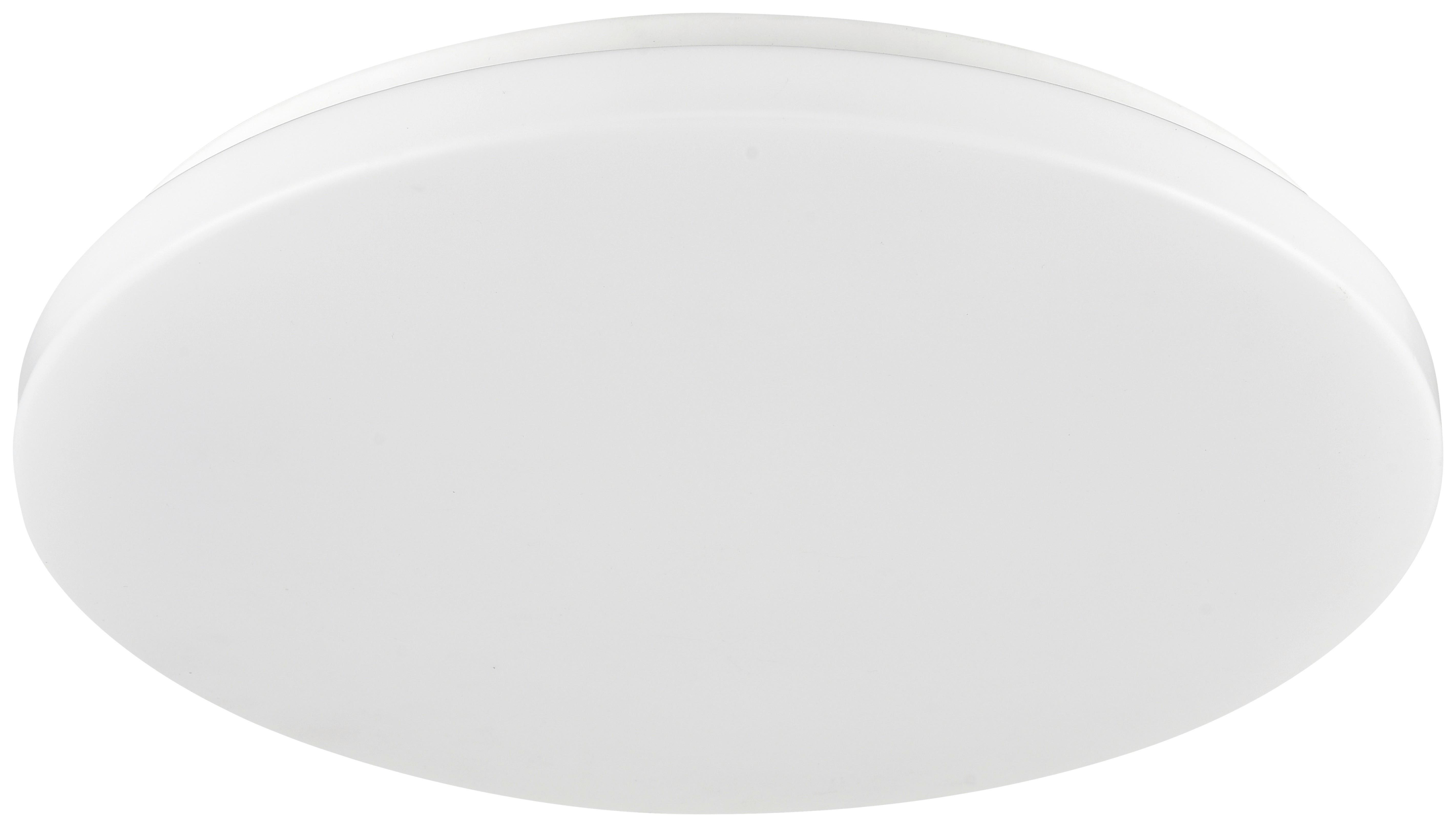 LED stropné svietidlo Woter, Ø: 30cm, 12,5 Watt IP54 - biela, Konventionell, kov/plast (30/3cm) - Mömax