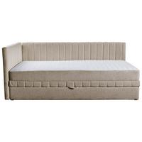 Schlafsofa Roma, Hellbraun B: 212 Cm - Hellbraun/Creme, Design, Holz/Holzwerkstoff (212/83/99cm) - MID.YOU