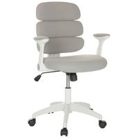 Jugenddrehstuhl Kid Ergolino W - Weiß/Grau, Basics, Kunststoff/Textil (62/86-97/62cm) - MID.YOU