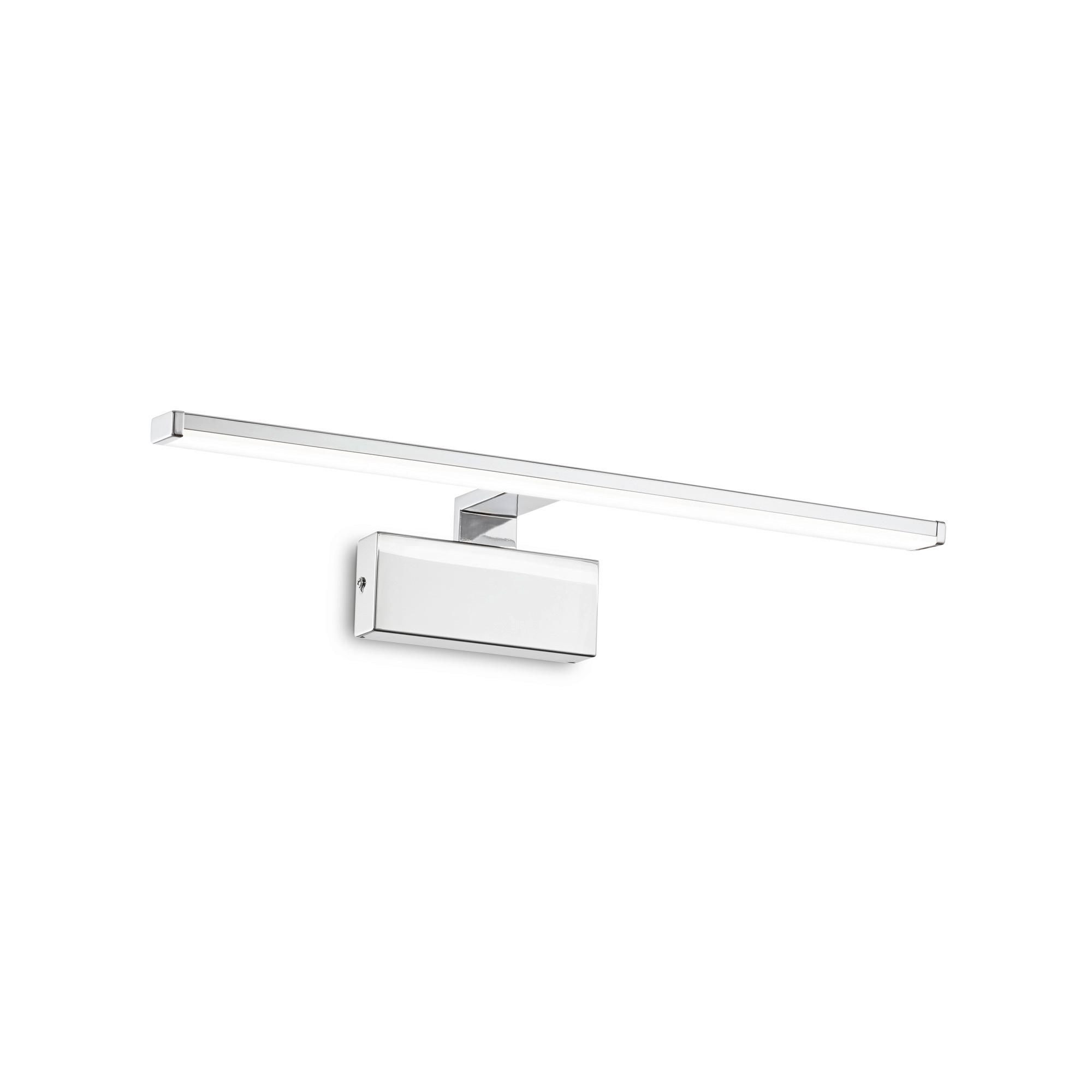 Spiegelleuchte Alma Chromfarben B: 14, 8 cm - Chromfarben, Basics, Metall (51/14,8/9,2cm) - Ideal Lux