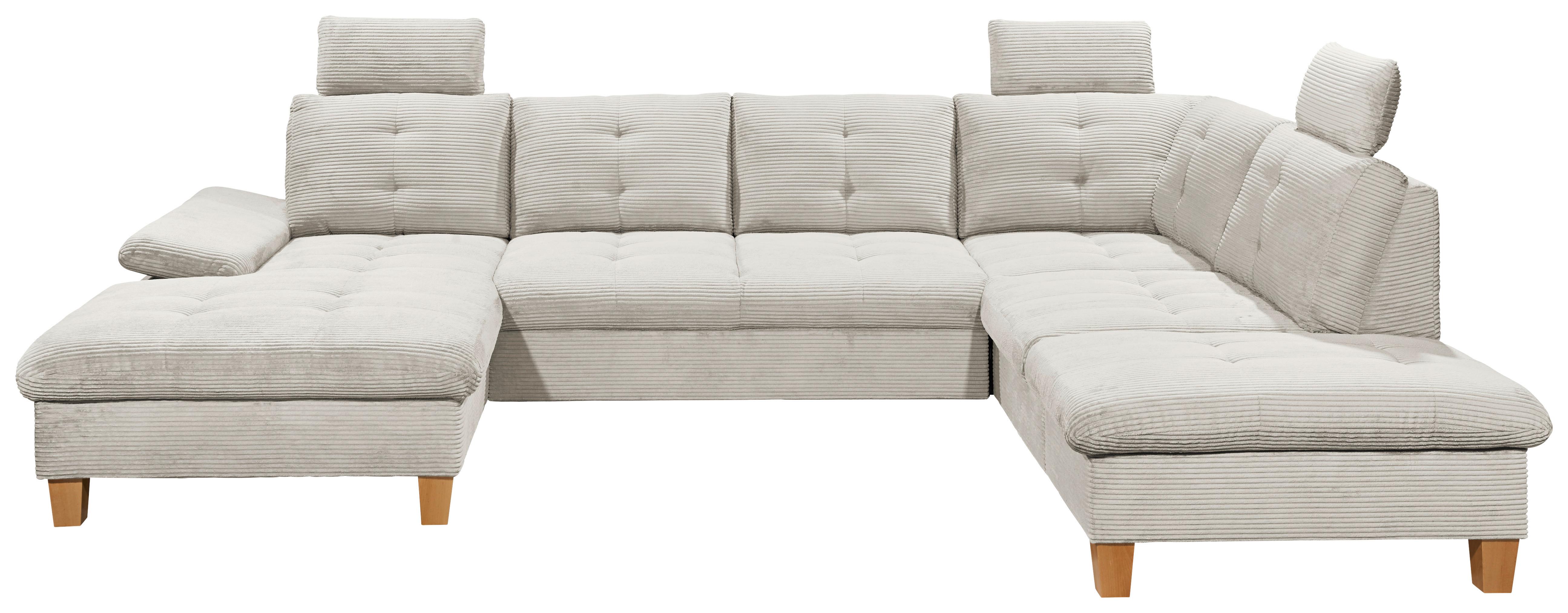 Wohnlandschaft Ascot Beige U: 170x324x220 cm - Eichefarben/Beige, KONVENTIONELL, Textil (170/324/220cm) - MID.YOU