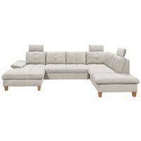 Wohnlandschaft Ascot Beige U: 170x324x220 cm - Eichefarben/Beige, KONVENTIONELL, Textil (170/324/220cm) - MID.YOU