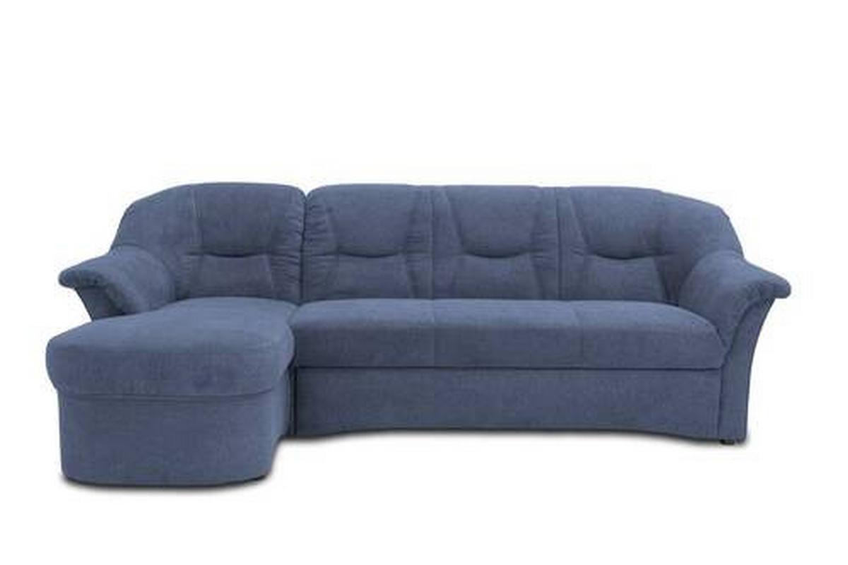 Ecksofa Sarafina - Schwarz/Dunkelblau, KONVENTIONELL, Textil (146/232cm) - MID.YOU