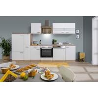 Küchenblock Merle Küchenblock 310 cm - Eichefarben/Weiß, Basics, Holzwerkstoff (310cm) - Respekta