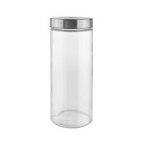 DÓZA NA POTRAVINY MAGNUS - číra/farba ušľachtilej ocele, Modern, kov/sklo (11,5/27,5cm) - Mömax